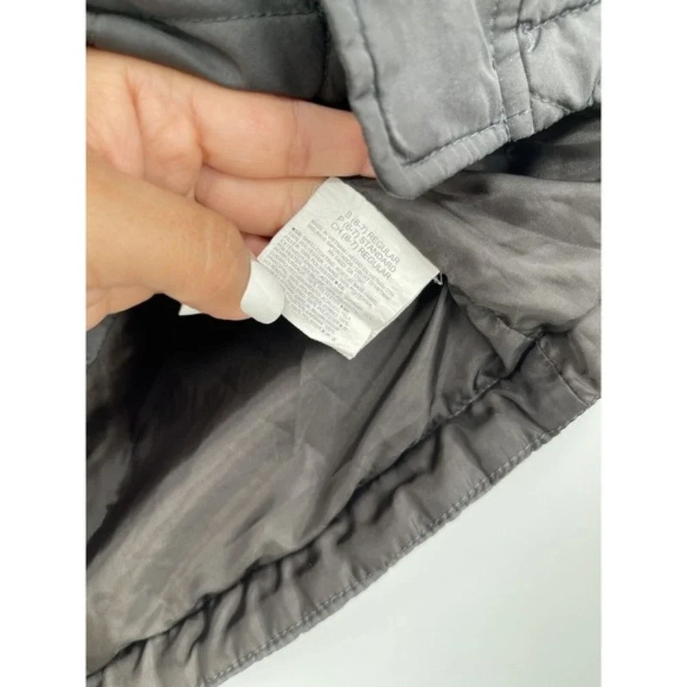 Old Navy Quilted Hooded Jacket‎ Gray Boys S 6-7 Puffer Coat